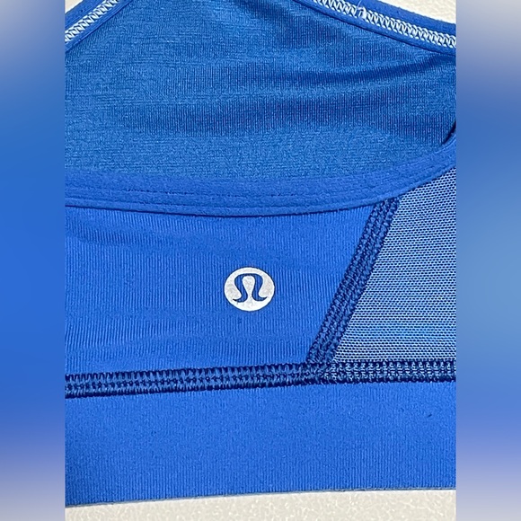 Lululemon Athletica Flow Y Bra IV Beaming Blue Sz XXS Light Support Sports Bra - Picture 6 of 9